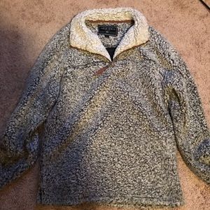 TRUE GRIT FROSTY ZIP FLEECE PULLOVER